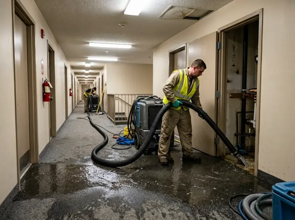 multi-unit-apartment-hallway-f-005 — frequently asked questions, Emergency Burst Pipe Water Extraction & Removal in Wickenbu…
